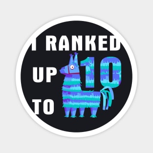 I Ranked Up To 10 Birthday Video Game Llama Magnet